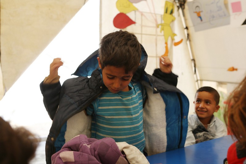 JACKIT Keeps Children in Refugee Camps Warm this winter